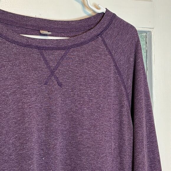 Niloufo Women’s Purple Casual Pullover Crewneck Sweatshirt Size Medium - Picture 2 of 5